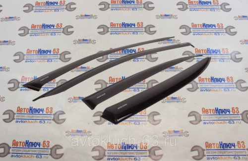 Дефлекторы (ветровики) для окон накладные неломающиеся Samurai 1117-19 Кросс универсал Voron Glass в интернет-магазине avtofirma63.ru 