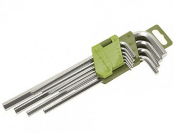Набор ключей шестигранных Г-обр коротких 10 шт 1.5-10 мм от интернет-магазина avtofirma63.ru 