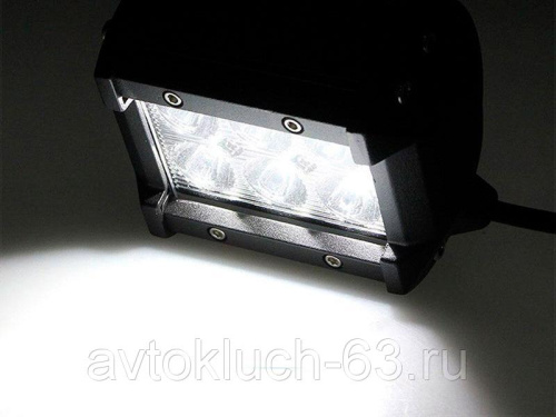 Фара диодная противотуманная прямоугольная JG-018A