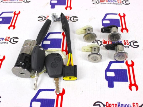 Замок зажигания в комплекте с цилиндрами замка на Лада Ларгус в интернет-магазине avtofirma63.ru 