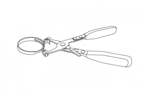 Клещи для самозажимных хомутов с загнутыми губками в интернет-магазине avtofirma63.ru 