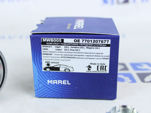 Подшипник передней ступицы усиленный на Лада Ларгус, Икс Рей, Рено Логан, Сандеро Marel в интернет-магазине avtofirma63.ru 