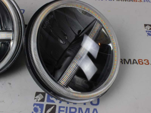 Фары светодиодные Нива, Уаз с встроенными ДХО и повторителями сигнала поворота hp-hld-36-01