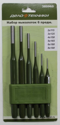 Набор выколоток 6 пр. 2-8 мм Дело Техники в интернет-магазине avtofirma63.ru 