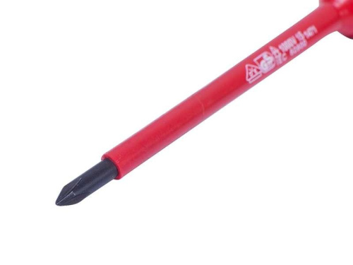 Отвертка крестовая Phillips №1, 100 мм, диэлектрическая KING TONY в интернет-магазине avtofirma63.ru 