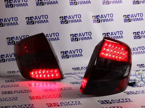Задние светодиодные фонари тонированные с динамическим поворотником для а/м 2190