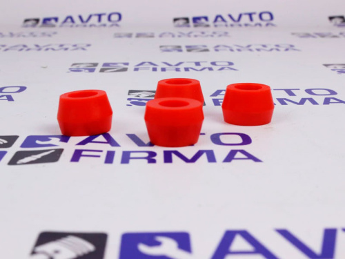 Втулки амортизатора заднего ВАЗ 2101 конусная С.П.Б (полиуретан красный) VZ-1-0-107-80 в интернет-магазине avtofirma63.ru 