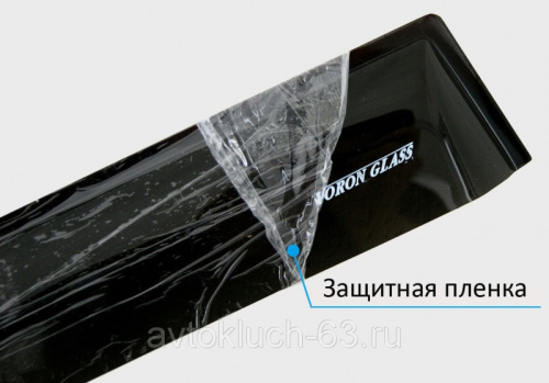 Дефлекторы для окон накладные неломающиеся для а/м R-90, Voron Glass в интернет-магазине avtofirma63.ru 