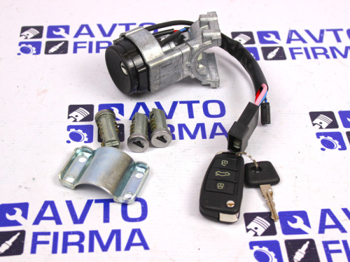 Выключатель замка зажигания ВАЗ 2190 Гранта с личинками замков дверей с выкидным ключом в интернет-магазине avtofirma63.ru 