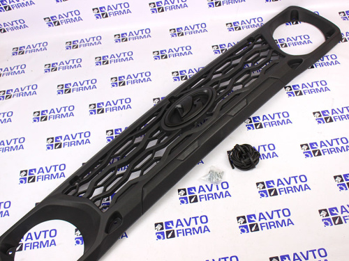 Решетка радиатора «Цепь» матовая со значком Ладья на автомобили 2121 в интернет-магазине avtofirma63.ru 