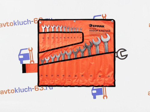 Набор комбинированных ключей Ермак 22 предмета, 6-32 мм в интернет-магазине avtofirma63.ru 