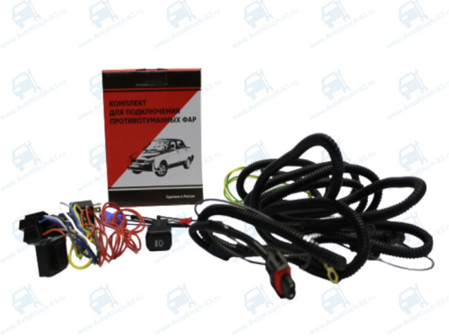 Проводка для противотуманных фар для Лада Веста, Икс Рей, Ларгус с кнопкой от 2114
