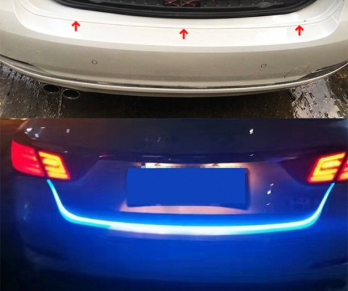 Динамическая Led подсветка двери багажника