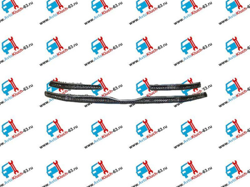 Защита радиатора в решетку (верхняя часть) стрелка черная на Лада Гранта FL в интернет-магазине avtofirma63.ru 