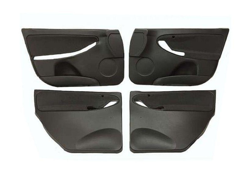 Заводские черные обивки дверей на Лада Калина