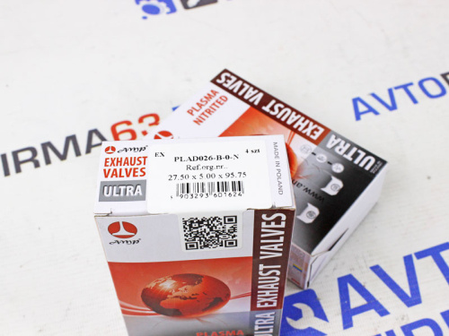 Клапаны выпускные азотированные 21177 (1.8л, 16 кл) для а/м 2180, AMP в интернет-магазине avtofirma63.ru 