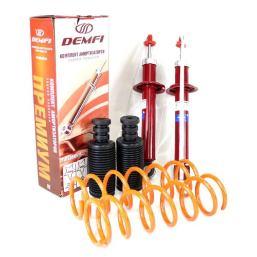 Задние амортизаторы в сборе с занижением -50 мм для ВАЗ 2110, 2111, 2112 DEMFI Премиум в интернет-магазине avtofirma63.ru 