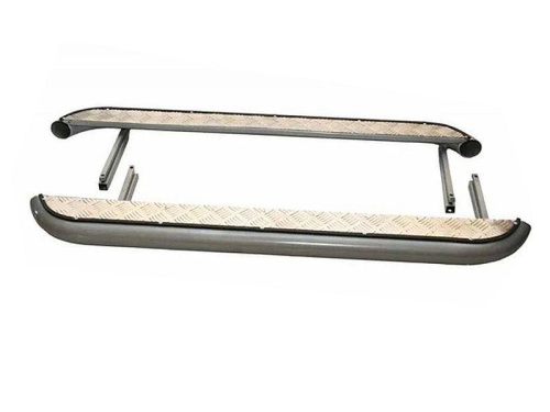 Пороги техносфера с алюминиевым листом D63,5 на Лада Нива в интернет-магазине avtofirma63.ru 