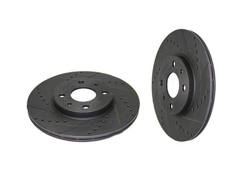 Передние тормозные диски R14, вентилируемые черные, Tornado в интернет-магазине avtofirma63.ru 