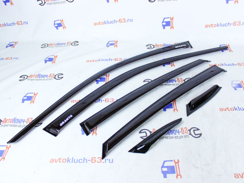 Дефлектор двери на Лада Гранта седан 6 частей SIB в интернет-магазине avtofirma63.ru 