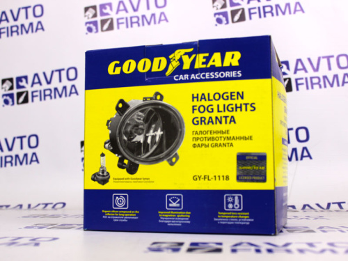 Фары противотуманные галогенные GOODYEAR на Лада Гранта, Калина, Ларгус