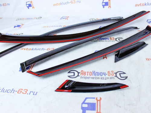 Дефлектор двери на Лада Гранта седан 6 частей SIB в интернет-магазине avtofirma63.ru 