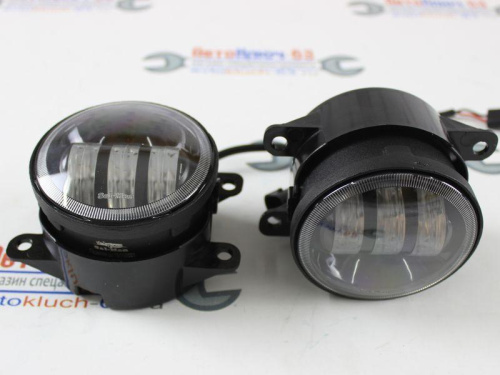 Противотуманные фары для а/м 2180, 2121, 2190 ФЛ двухрежимные LIME, 3 линзы Sal-Man
