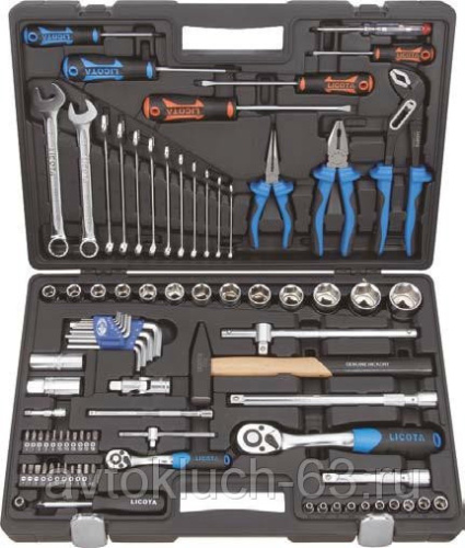 Набор торцевых головок 1/4” и 1/2” и ключей (89 предметов) в интернет-магазине avtofirma63.ru 