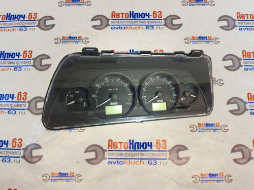 Комбинация приборов на ВАЗ 2110-2115 с черными кольцами АТПП Комбинация приборов на ВАЗ 2110-2115 с черными кольцами АТПП