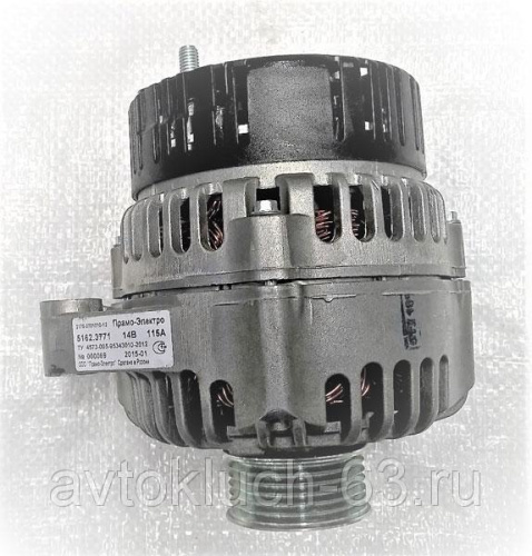 Генератор ВАЗ 2123, Шевроле Нива, 14V, 80А, Прамо-Искра, 5112.3771.