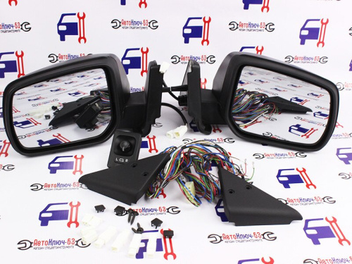 Заводские боковые зеркала в стиле Урбан для а/м 21214 с электроприводом, обогревом, жгуты, джойстик, уголки в интернет-магазине avtofirma63.ru 