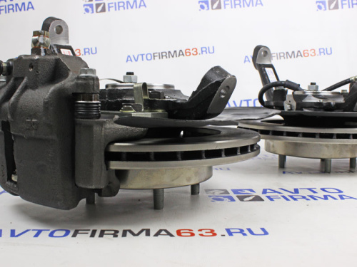 Усиленные нерегулируемые ступицы в сборе с вентилируемым тормозным диском для литых дисков 2121-2123 на Лада 4x4 Нива