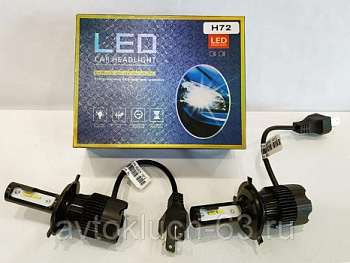 Светодиодные лампы H72  LED Headlight 6000K H4