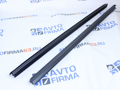 Уплотнитель стекла двери (бархотки) внутренние ВАЗ-21128 купе Плаcтэк-Троя