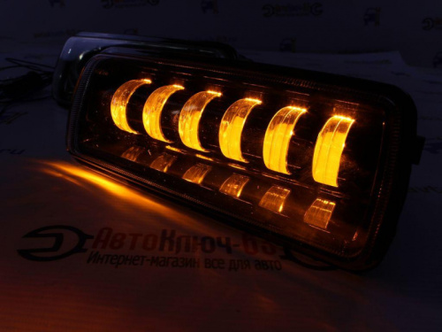 Светодиодные LED подфарники 2121, Урбан, Бронто Sal-Man с ДХО, бегающим поворотником, прожектором