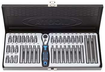 Набор бит с трещоткой (38 предметов) Licota в интернет-магазине avtofirma63.ru 