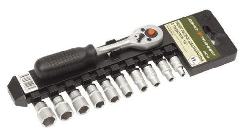 Набор головок 6-гранных с трещоткой 1/4 11 предметов Дело Техники в интернет-магазине avtofirma63.ru 