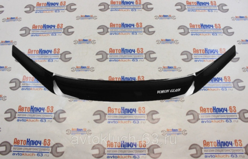 Спойлер (мухобойка) капота для а/м 2192, 2194, Voron Glass в интернет-магазине avtofirma63.ru 