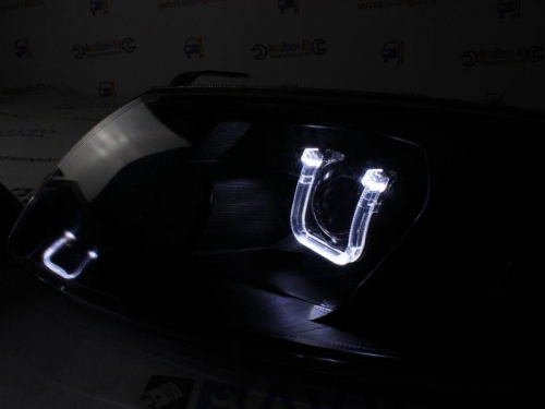 Тюнинг фары Гранта Лексус с Би линзой черной маской