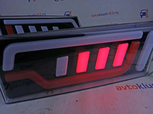 Задние фонари диодные для а/м 2109-2114 с бегающим поворотником в стиле Ауди
