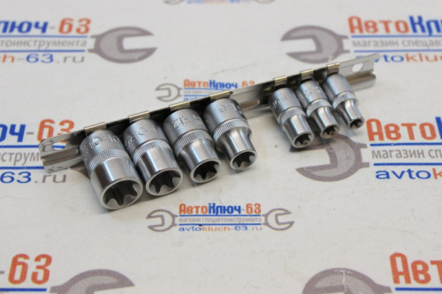 Набор головок 1/4 и 3/8 E6-E16 7 предметов Force в интернет-магазине avtofirma63.ru 