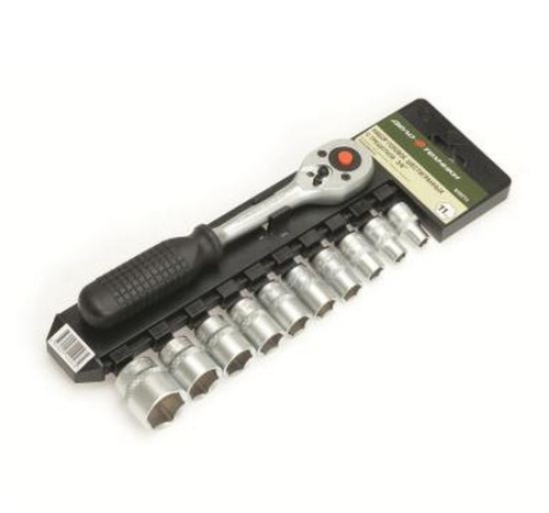 Набор головок 6-гранных с трещоткой 3/8 11 предметов в интернет-магазине avtofirma63.ru 