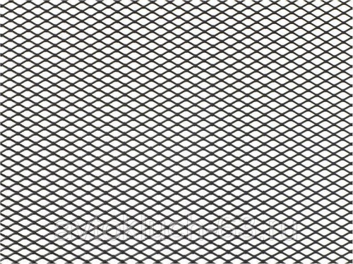 Алюминиевая сетка черная 1200х250 мм, мелкая ячейка (5х10 мм), 1267 в интернет-магазине avtofirma63.ru 