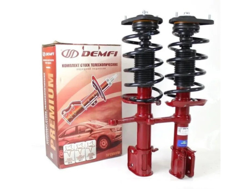 Передние стойки в сборе Лада Гранта, Лада Калина, Калина 2 без ЭУР Demfi Premium газомаслянные, без занижения в интернет-магазине avtofirma63.ru 