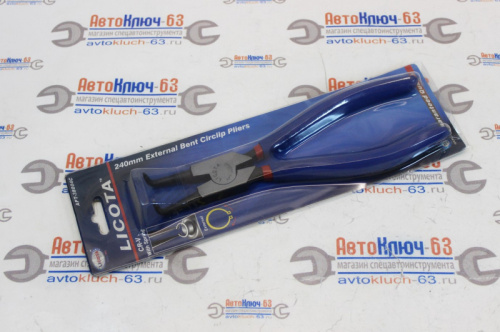 Съемник стопорных колец разжим загнутый 240 мм Licota в интернет-магазине avtofirma63.ru 