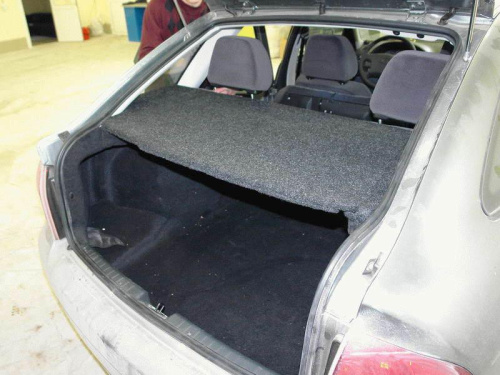 Полка на Лада Приора 2172 хэтчбек с боковинами