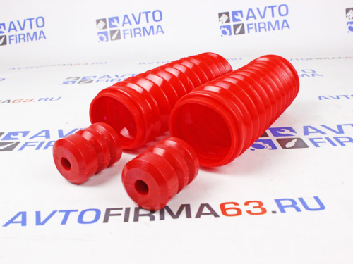 Отбойники с пыльниками задней стойки красный полиуретан CS20 Drive ВАЗ 2108-2115 в интернет-магазине avtofirma63.ru 