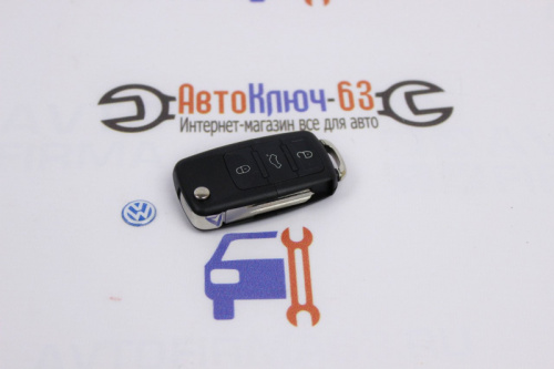 Выкидной ключ замка зажигания для Лада Гранта FL по типу Volkswagen, (3 кнопки) в интернет-магазине avtofirma63.ru 