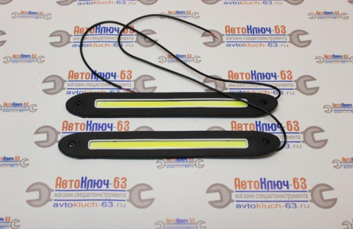 Огни ходовые 80 LED COB, 12V гибкие 250 мм, белый
