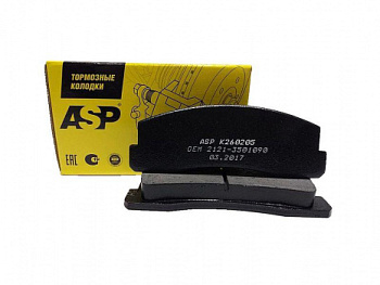 Передние тормозные колодки ASP на Лада Нива 4х4 в интернет-магазине avtofirma63.ru 